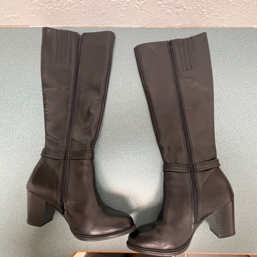 Giani Bernini “Raiven” Leather Boots Women’s 7M Black - Picture 8 of 11